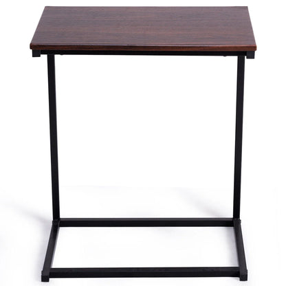 Gymax 26'' Laptop Holder Sofa Side End Table - Table Home Office Furniture