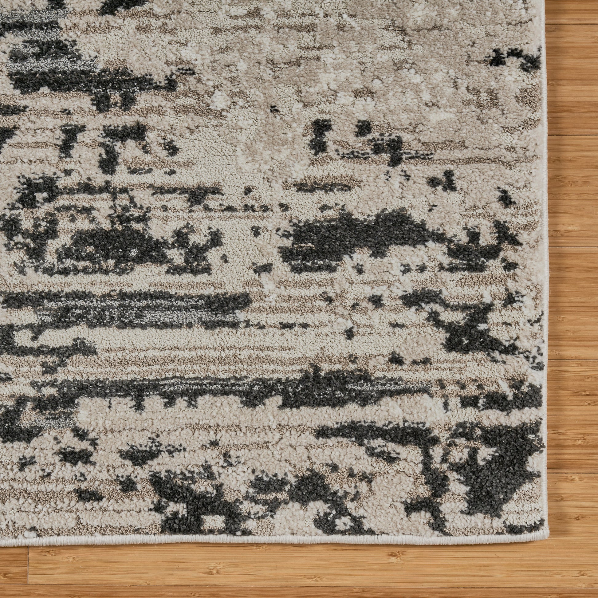 Solaris Area Rug, Argent Charcoal, 5’3” x 7'