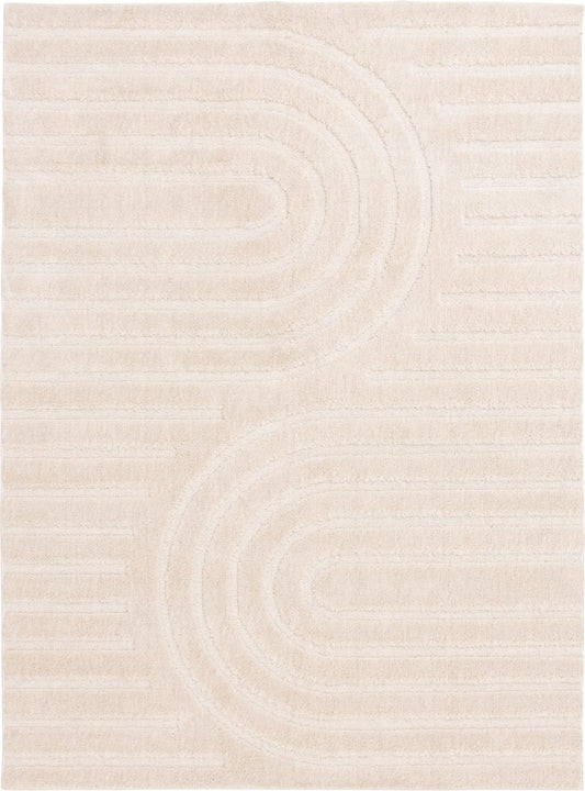 Better Homes & Gardens Arches Hi Low Indoor Area Rug, Ivory, 5'x6'7"
