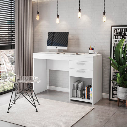 Techni Mobili Home Office Computer Desk with Storage, Espresso