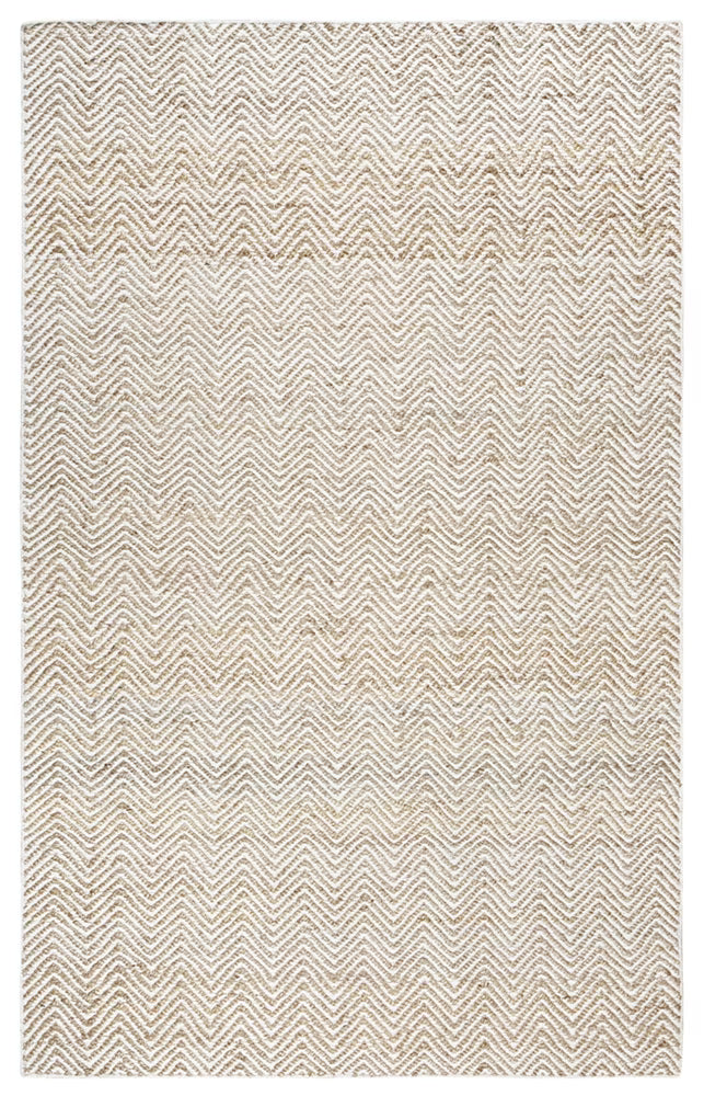 Rizzy Rugs Ellington Area Rug EG9035 Natual Chevron Striped 8' x 10' Rectangle