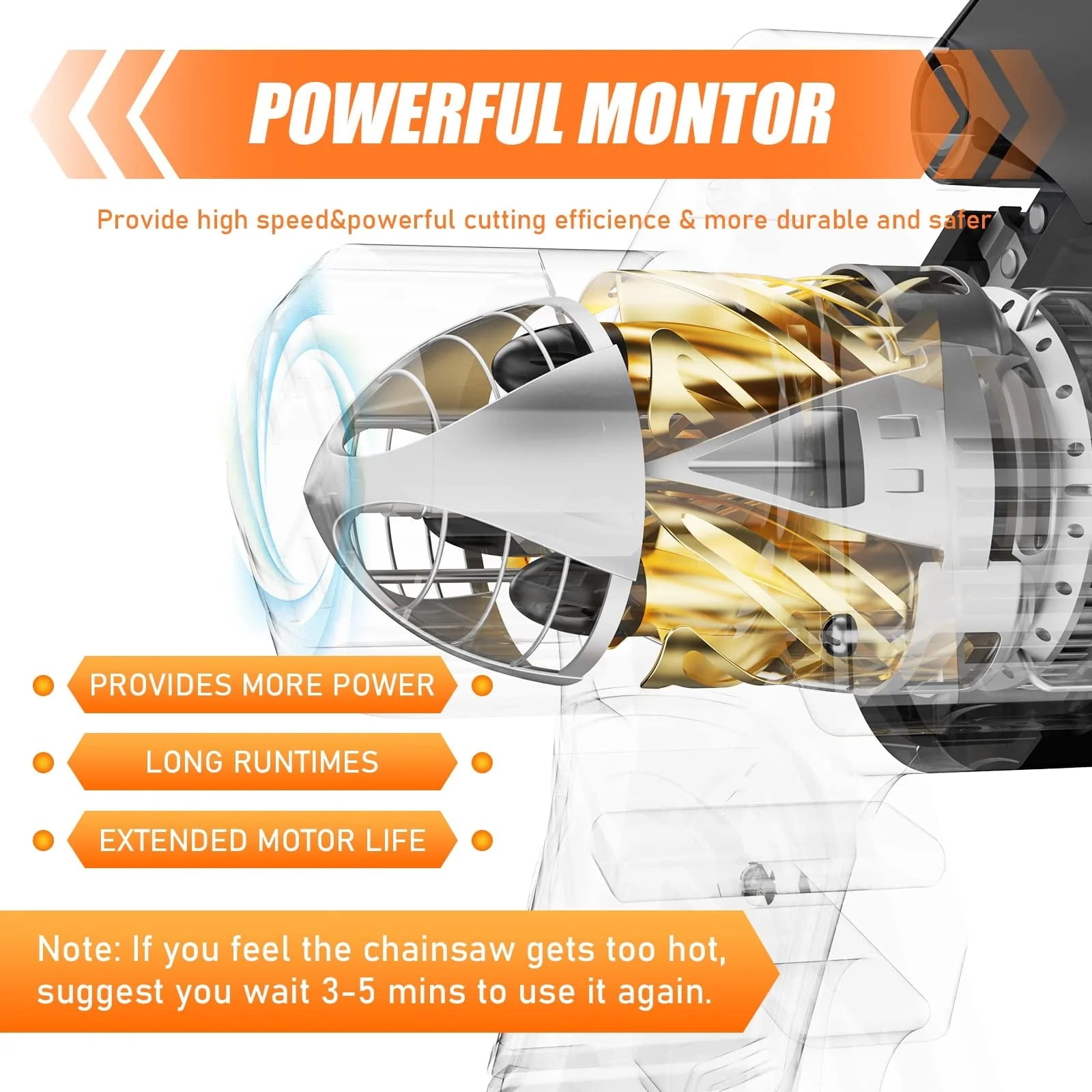 Monkemon 6" Mini Chainsaw, Battery Powered Chain Saws 6-inch, Rechargeable, Electric Mini Chainsaw with 2 Batteries 2 Chains for Pruning Trees Wood Cutting Logging