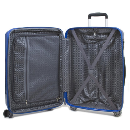 Dejuno Speck Hardside 3-Piece Expandable Spinner Luggage Set - Blue