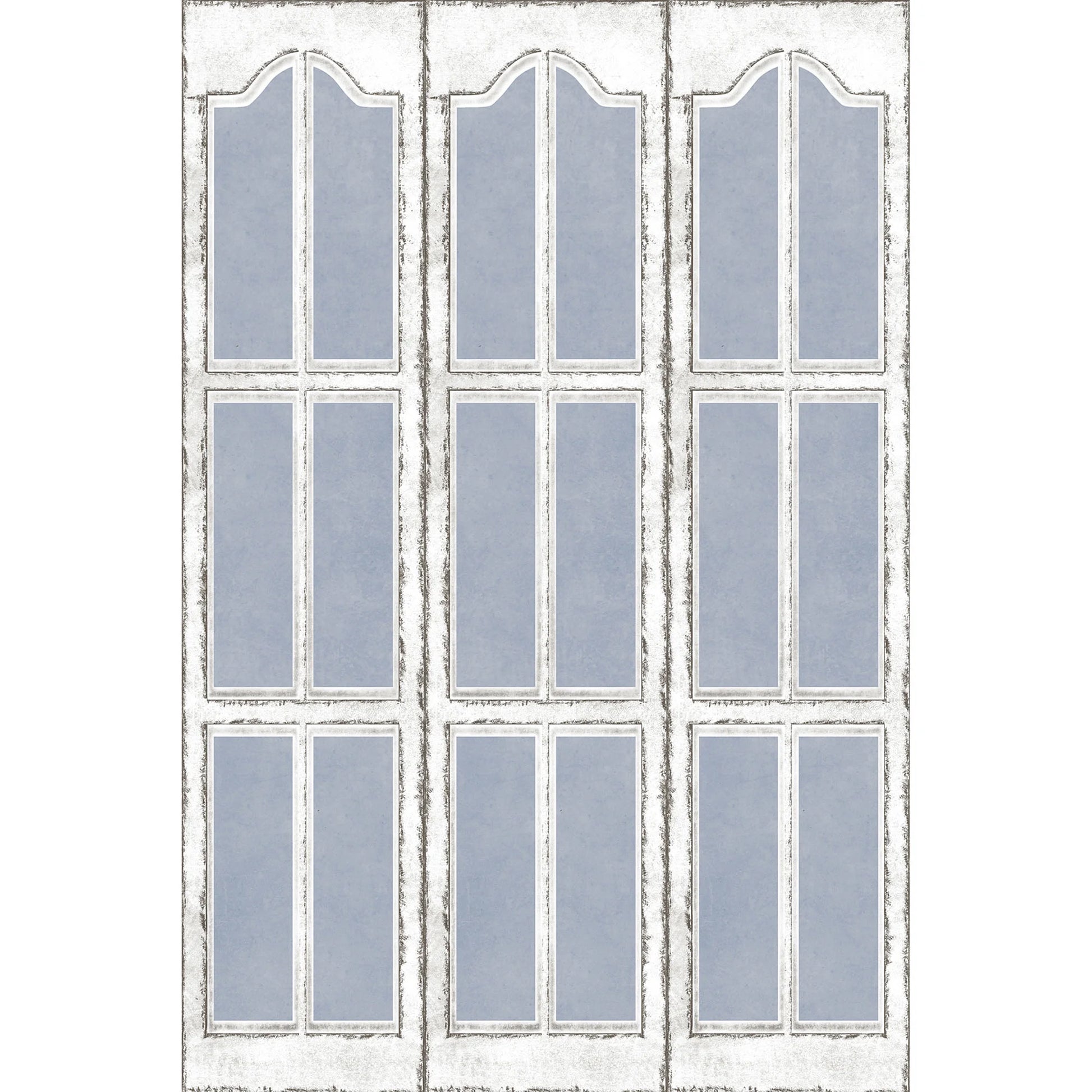 Oriental Furniture 6 ft. Tall Shutters Canvas Room Divider - 3 Panel