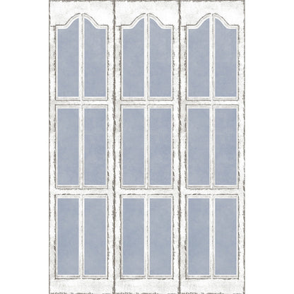 Oriental Furniture 6 ft. Tall Shutters Canvas Room Divider - 3 Panel