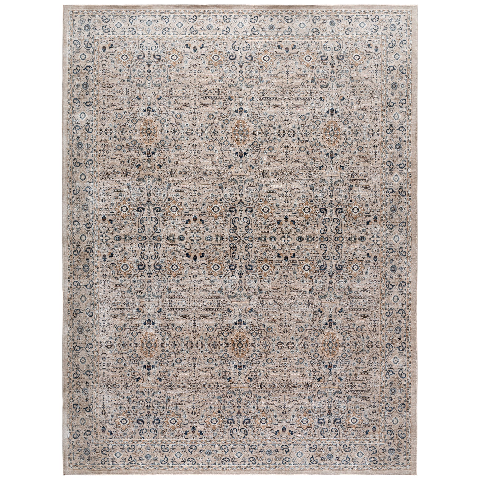 Safavieh Sutton Area Rug, Beige Navy, 9’ x 12’
