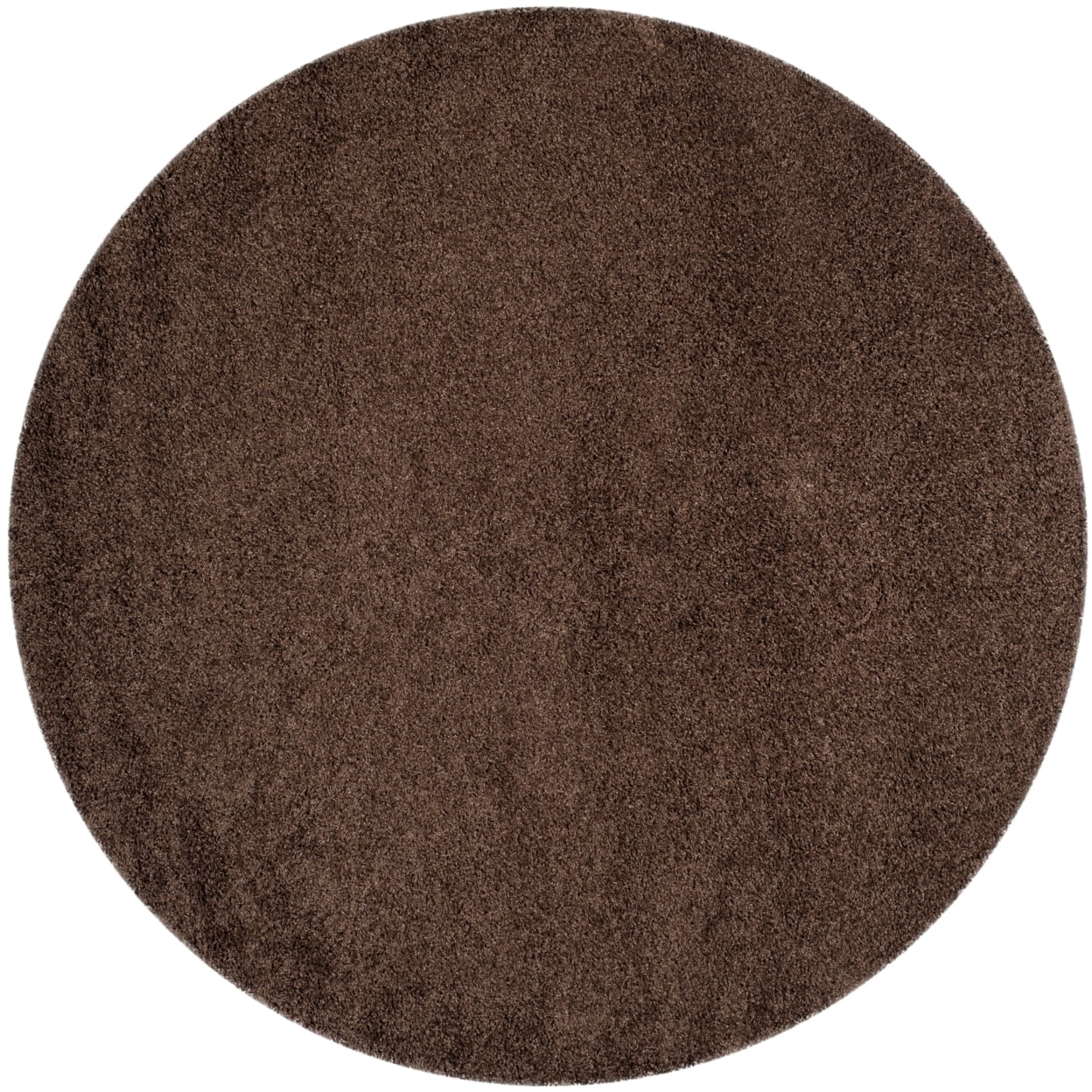 SAFAVIEH Laguna Neven Plush Solid Shag Area Rug, Brown, 8'6" x 12'