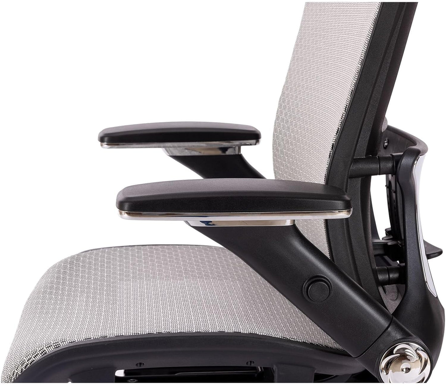 Criss Cross Chair with Wheels - Ergonomic Mesh Office Chair with Adjustable Headrest, Tilt Function, Lumbar Support, and Blade Wheels for Comfortable Home Office Desk Sitting (Black1)