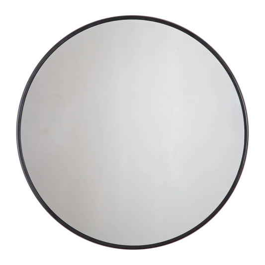 Habitat Adelina Black Circular Mirror