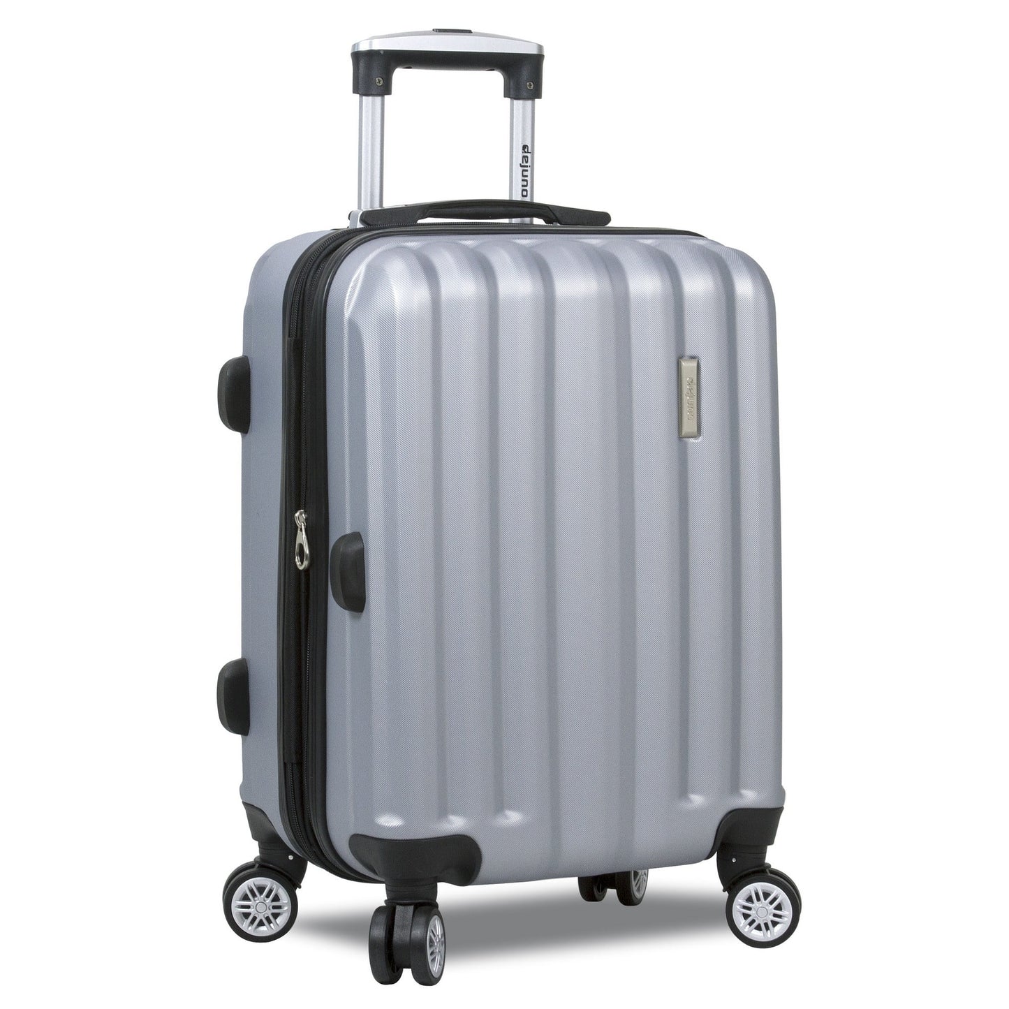 Dejuno Camden Hardside 3-Piece Expandable Spinner Luggage Set - Silver (20", 24" and 28")