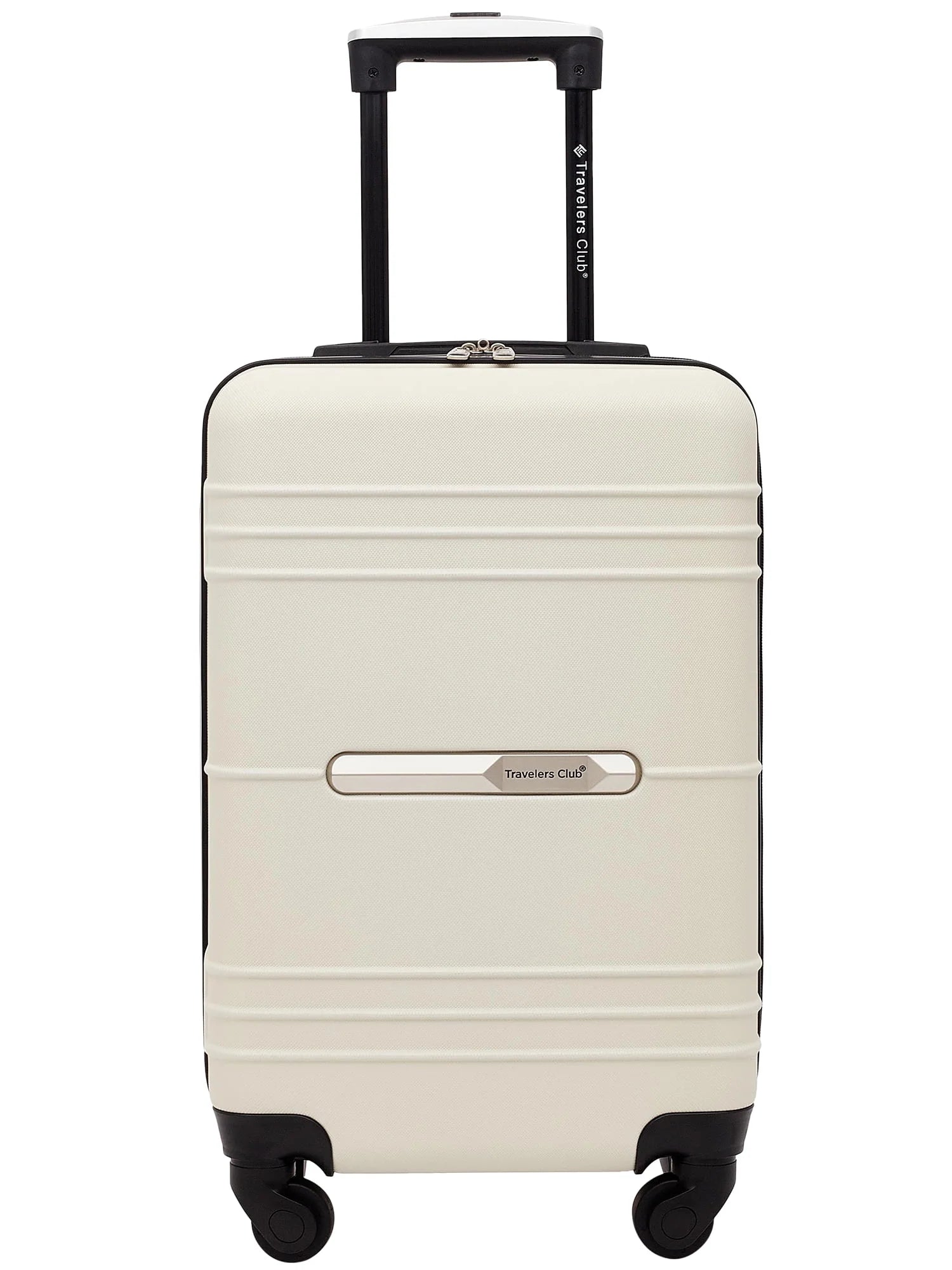 Travelers Club Richmond Hardside 20" Rolling Carry-on Luggage - Bone white
