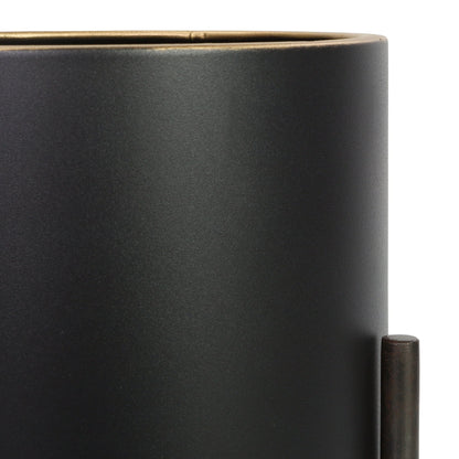 Jaxon Modern Black Planters (Set of 2)