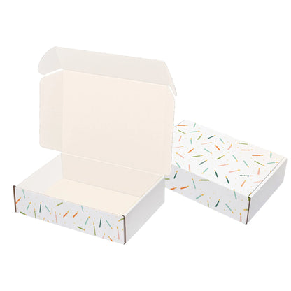 Ucanpack Birthday Gift Box Mailer Boxes 7 5/8 x 6 x 5 4/9" - Candles Printed Holiday Packaging - Holiday Shipping Box Made In USA Holiday Gift Box Gift Shipping Boxes