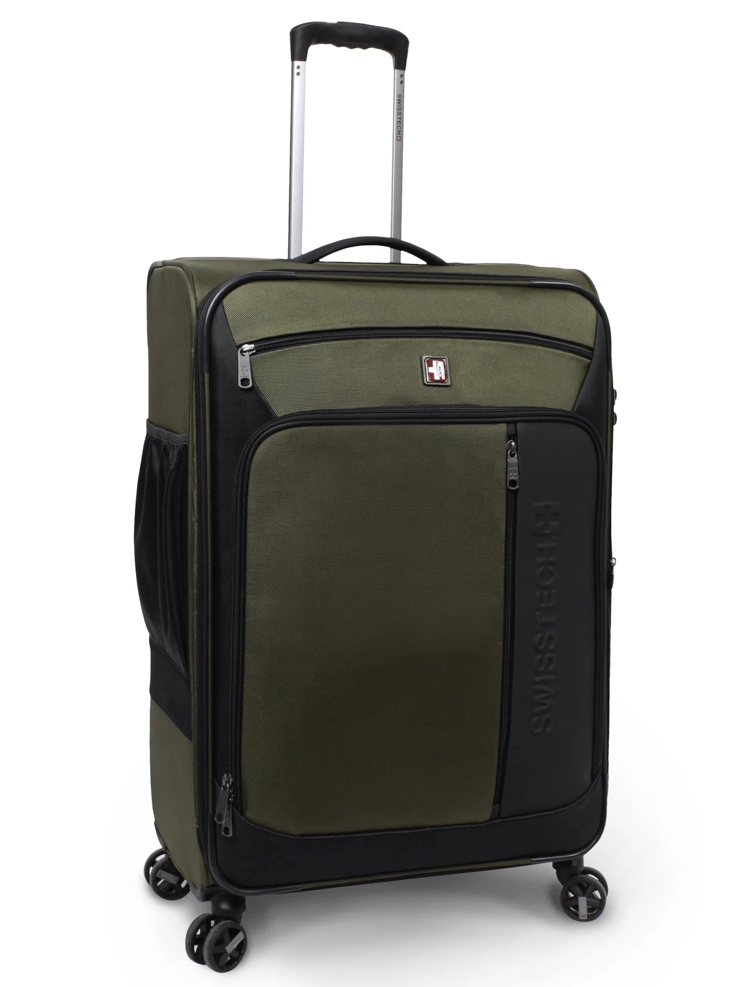 SwissTech Urban Trek 28" Check Soft Side Luggage, Olive (Walmart Exclusive)