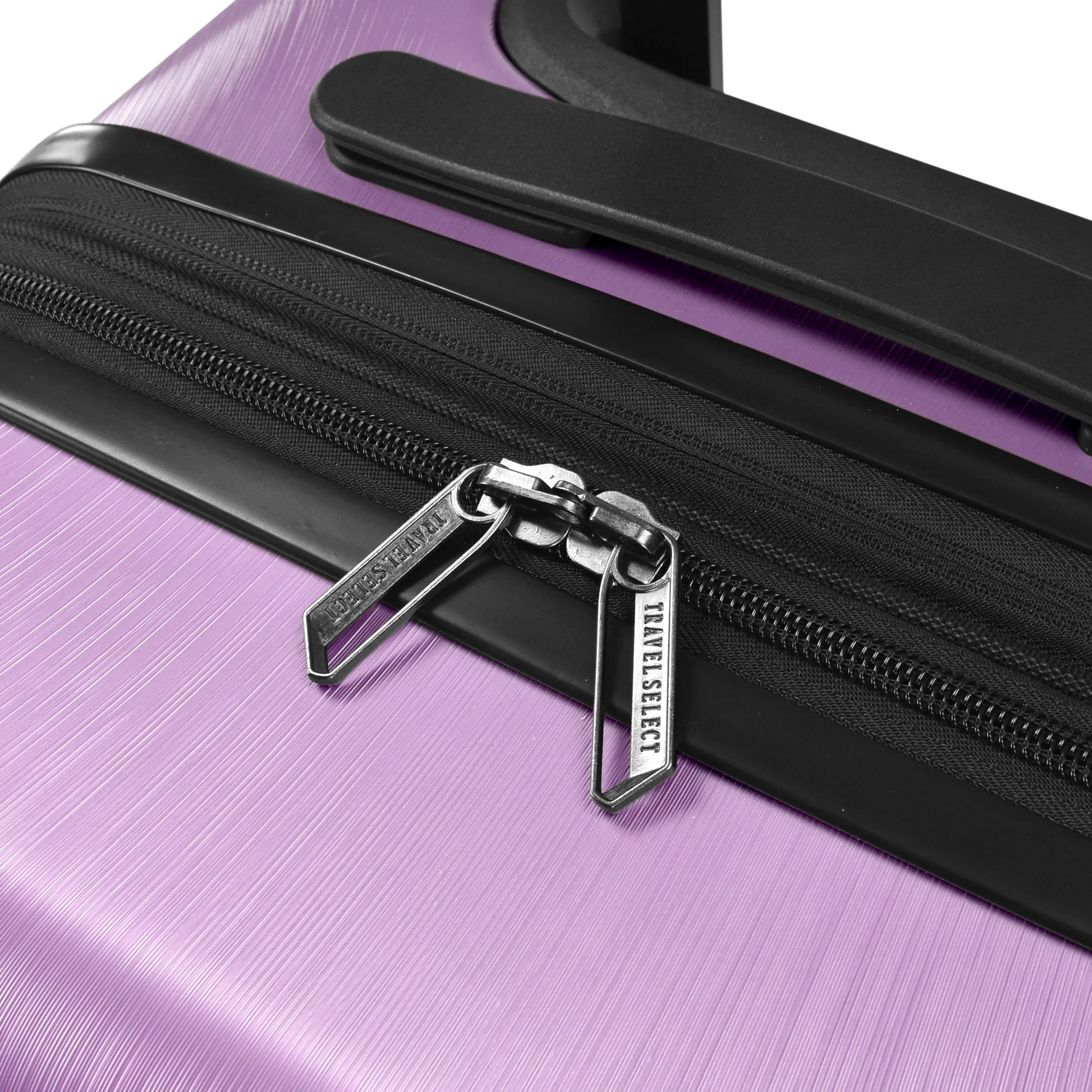 Travel Select Sunny Side Hardside Spinner Luggage with Spinner Wheels, Lavender, 30" Large Checked