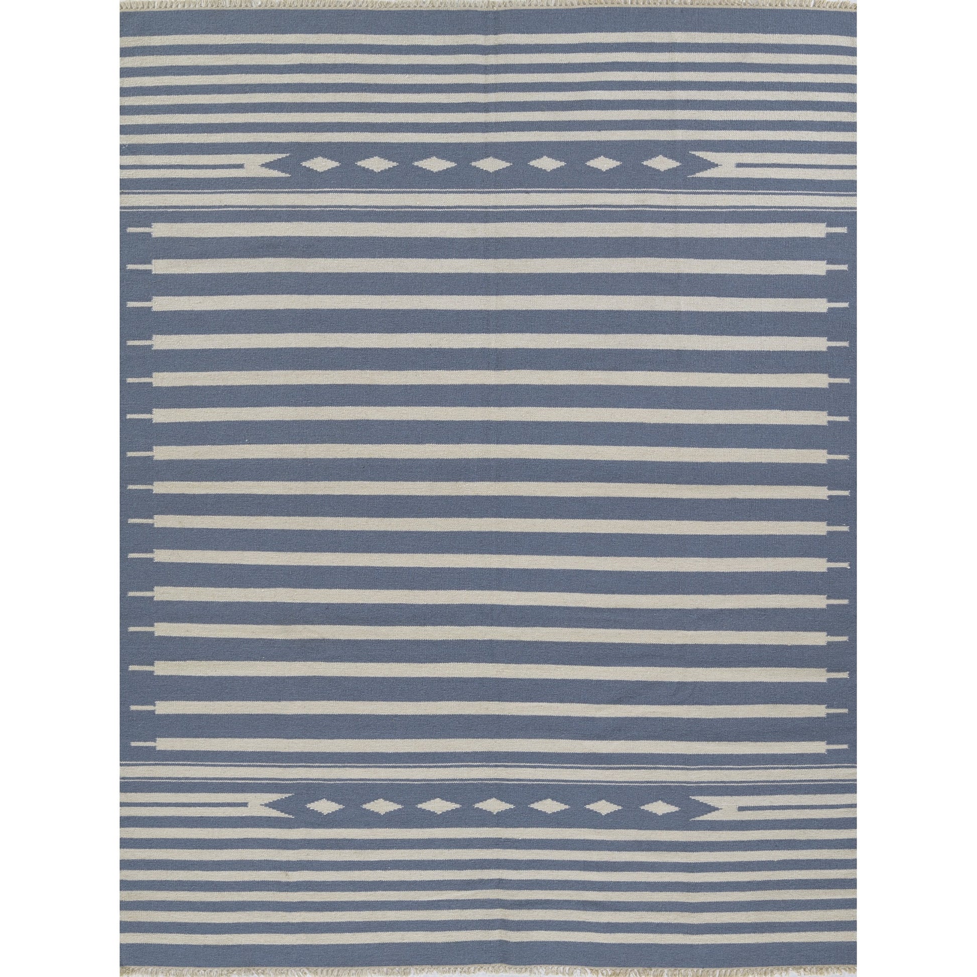 Erin Gates Contemporary Rectangle Area Rug, Denim, 5' X 7'6"