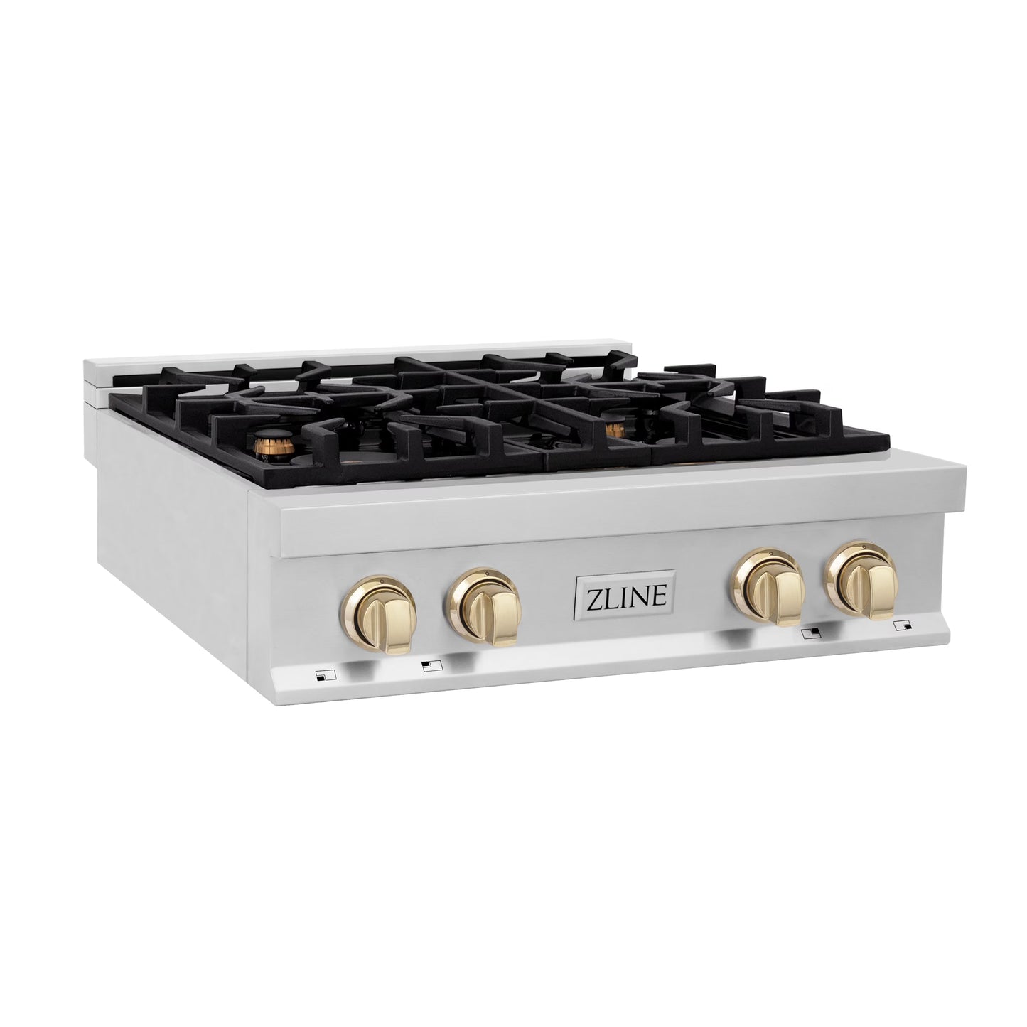 ZLINE 36 in. Autograph Edition Rangetop in Stainless Steel with Gold Accents (RTZ-36-G)
