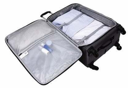 (3 pack) Protege Gravity Free 30" Softside Upright Luggage, Gray
