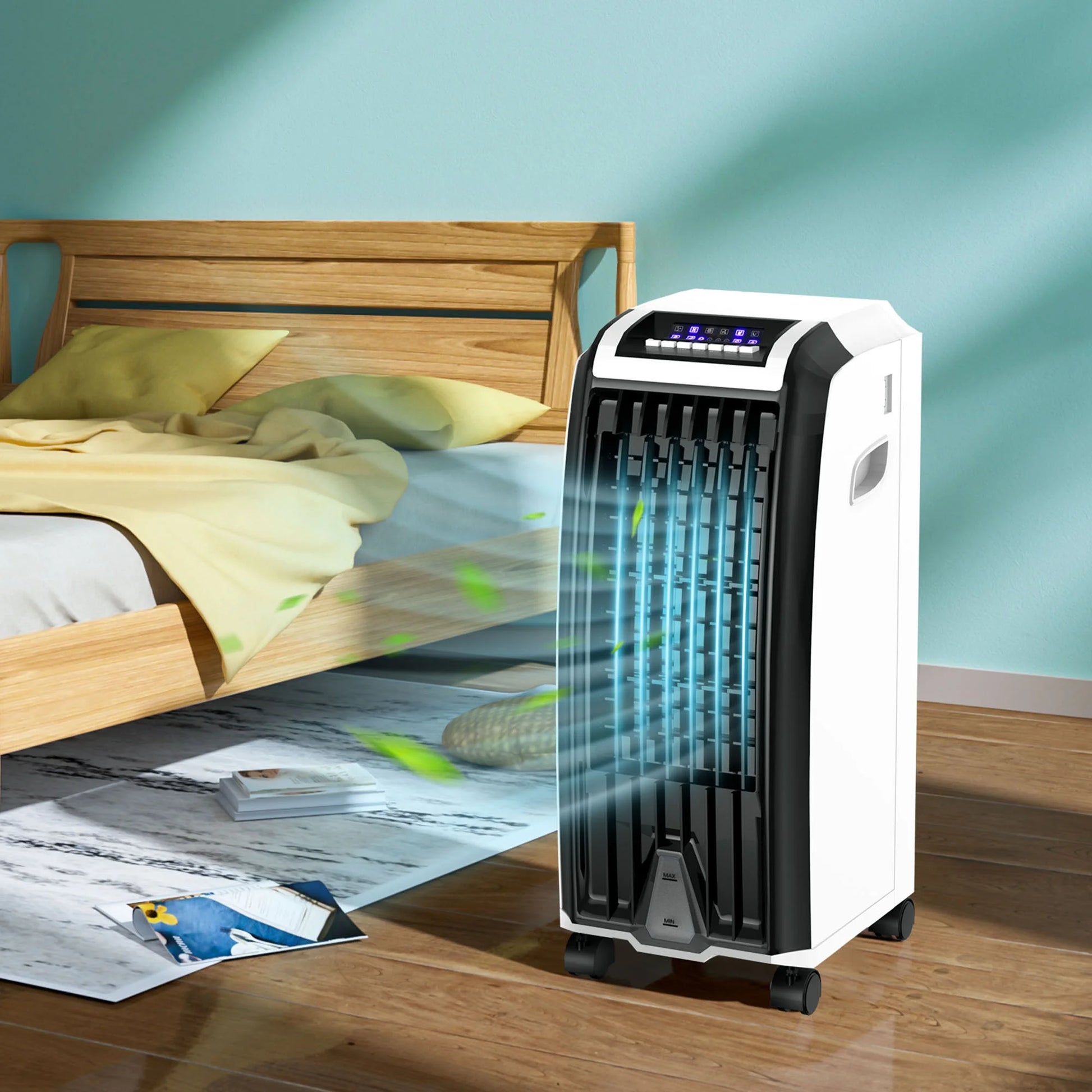 Gymax Portable Air Evaporative Cooler Fan w/Remote Control Casters Home Office