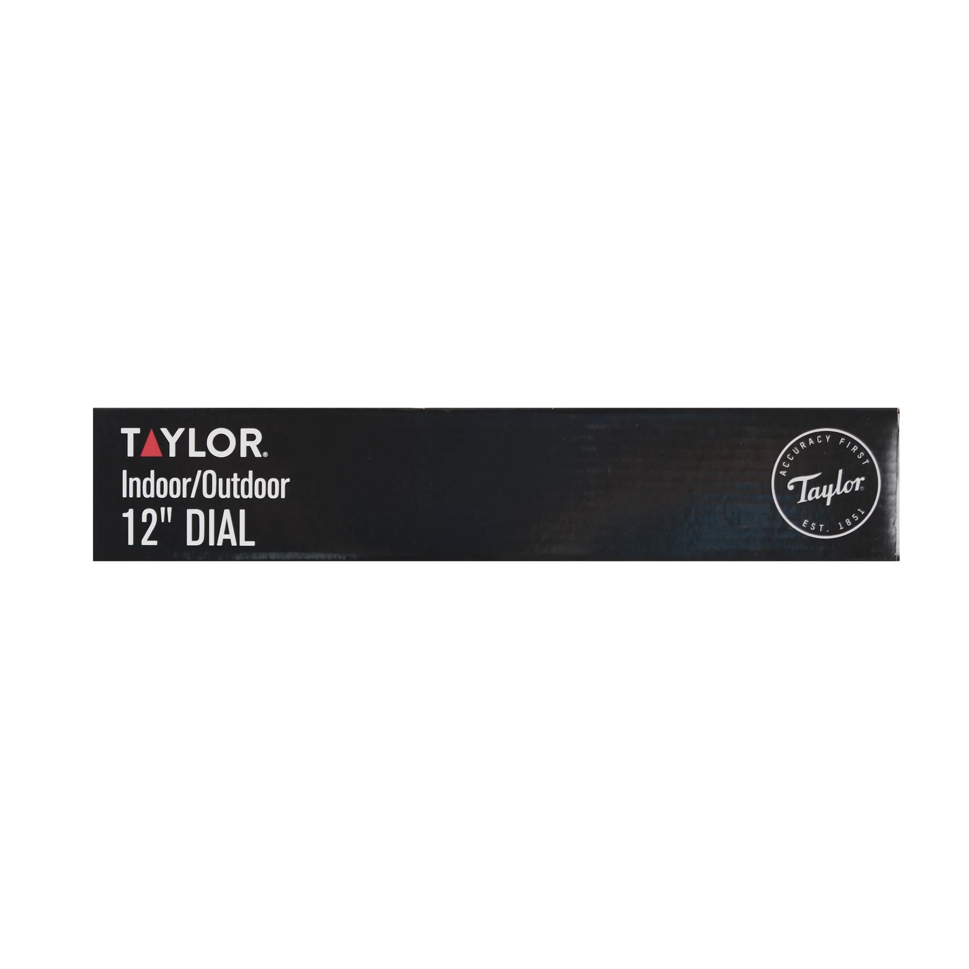 Taylor 12-inch Round Metal Dial Clock in White and Black