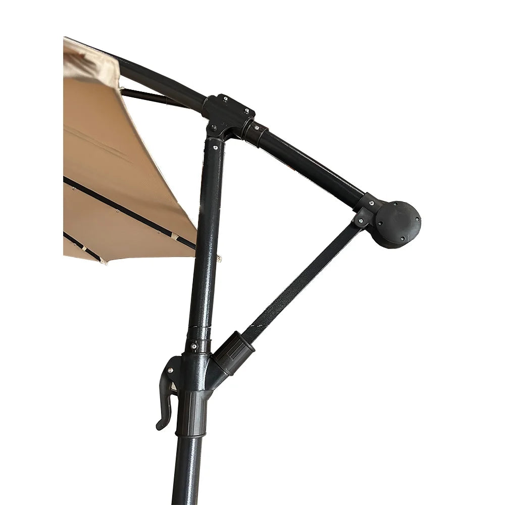Garden Winds Custom Fit Replacement Canopy Top Cover Compatible with The Living Accents UMSCS10E04OBD 10' Offset Umbrella - Upgraded Performance Riplock 350 Fabric