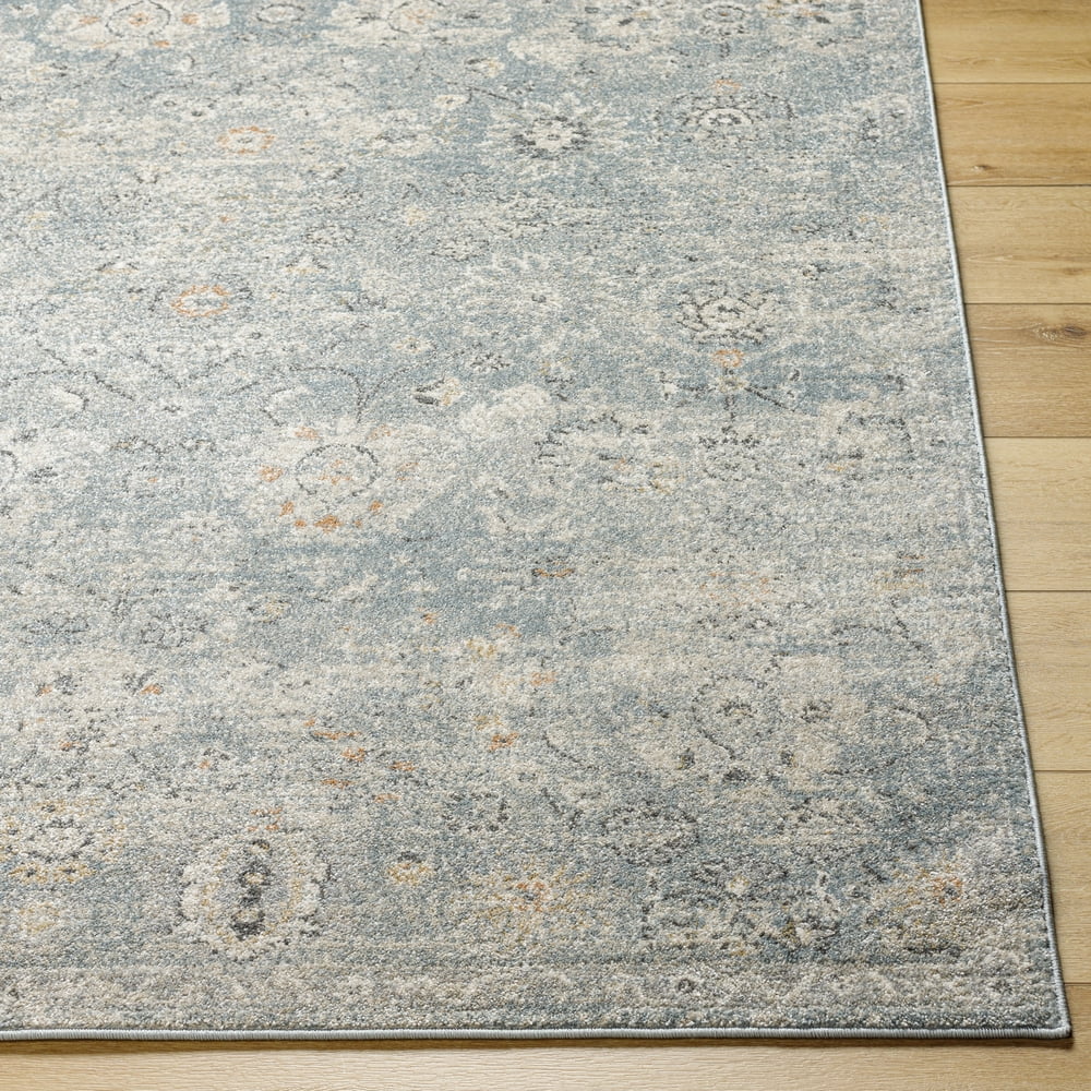 Livabliss Alpharetta Vintage Floral Area Rug,5'3" x 7',Cream/Gray