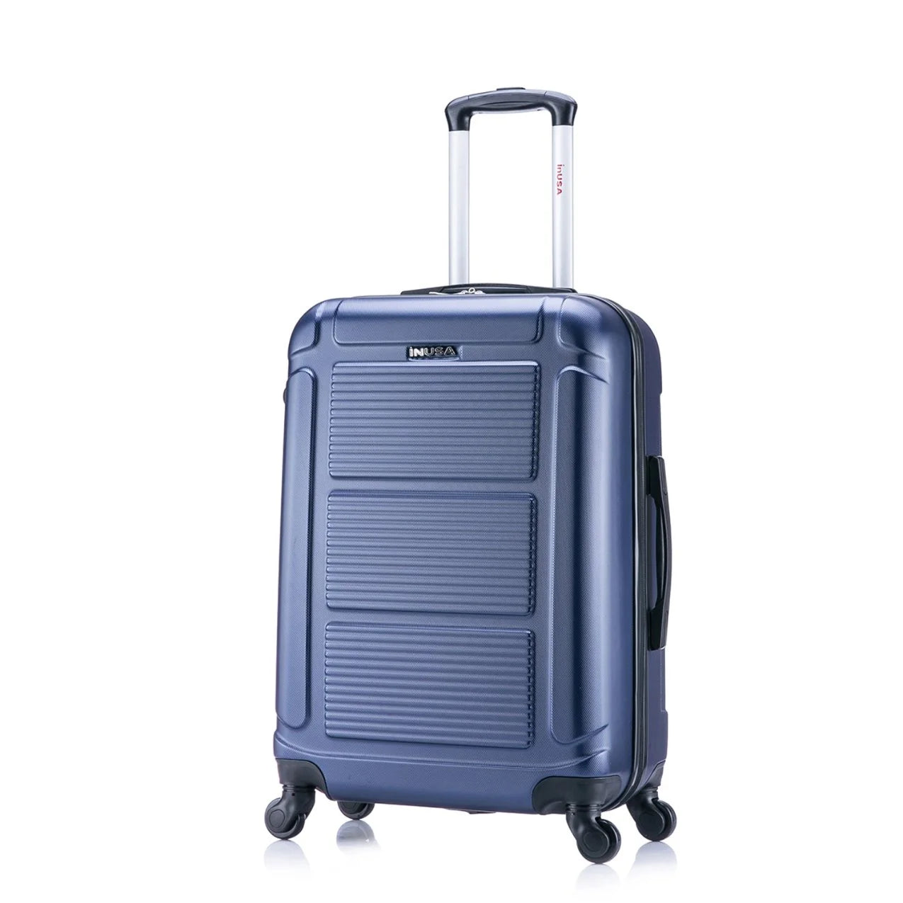 InUSA Pilot 3-Piece Hardside Luggage Sets with Spinner Wheels, Handle, Trolley, (20"/24"/28"), Blue