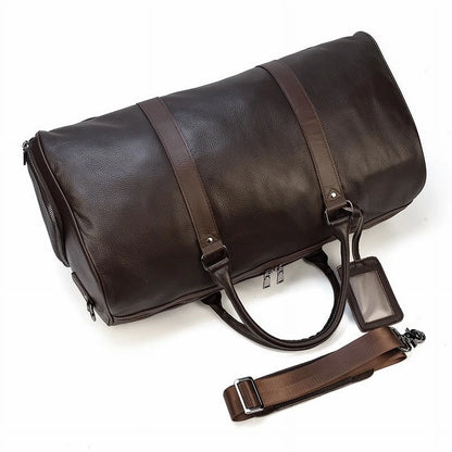 Zee Leather - Large Luggage/Travel made of Cowhide Genuine Leather Travel Duffle Bag