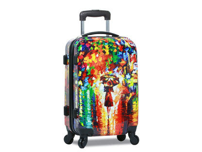 World Traveler 2-Piece Carry-On Hardside Spinner Luggage Set - Paris Nights