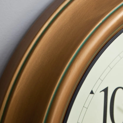 Chaney Balmoral II Atomix Aged Copper 18 in. Wall Clock