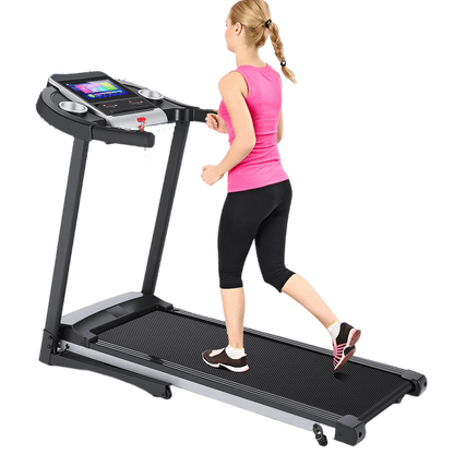Tikmboex Electric Motorized Treadmill with 3 Incline Levels 3.25HP Brushless Motor WiFi Connection and APP Control for Home Office Walking Running
