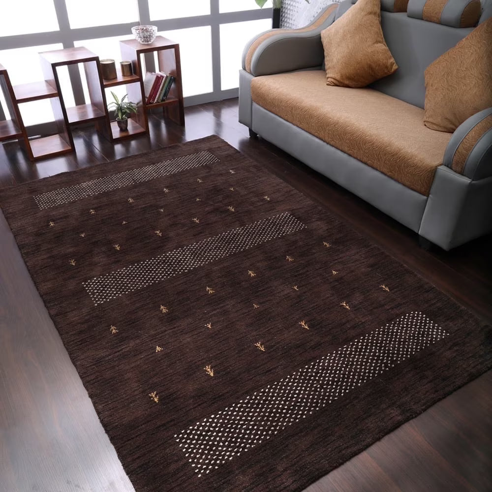 Rugsotic Carpets Handmade Rugs Hand Knotted Loom Rectangle 3'x5' Orange Wool for Indoor Use