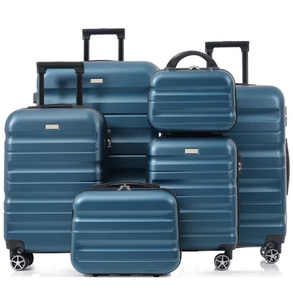 Hardshell ABS Luggage Set - Lightweight & Durable Suitcases with Dual Spinner Wheels