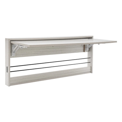 Wall-Mounted Folding Tables, Rectangular Wall-Mounted Folding Tables, Floating Tables for Study, Home Office Workstations, Bedroom, Kitchen Dining Function Hanging Tables