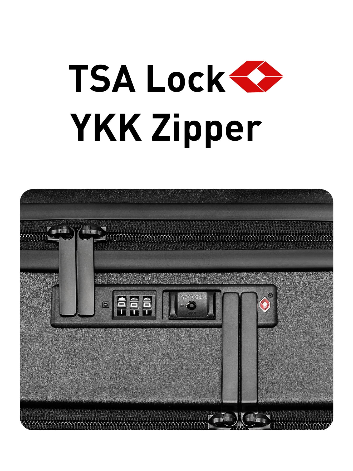 Front Open Carry On Luggage Laptop Compartment 100%PC TSA Lock Spinner Wheels 20" Lightweight Hardside Suitcase