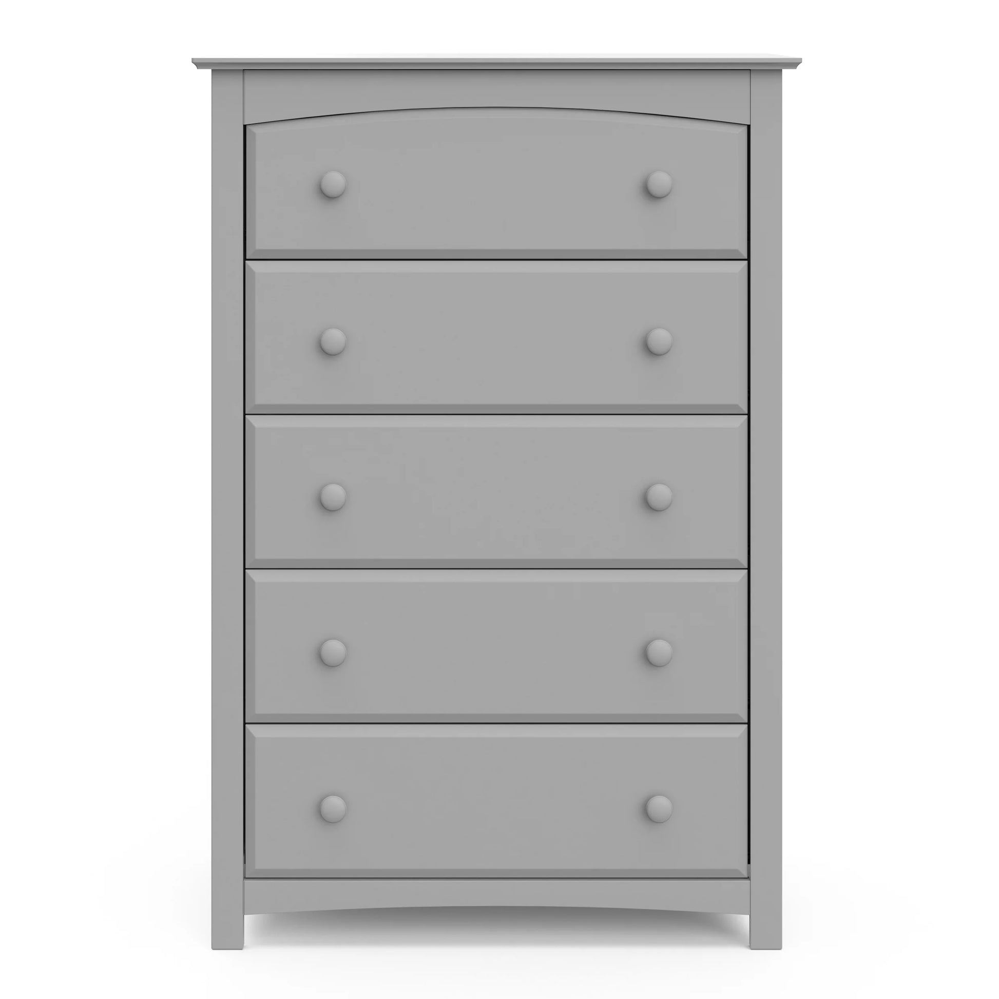 Storkcraft Kenton 5 Drawer Nursery Dresser, Pebble Gray