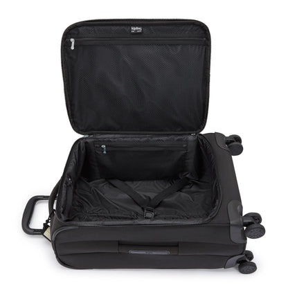 Kipling New Youri Spin Small 4 Wheeled Rolling Luggage Black Noir