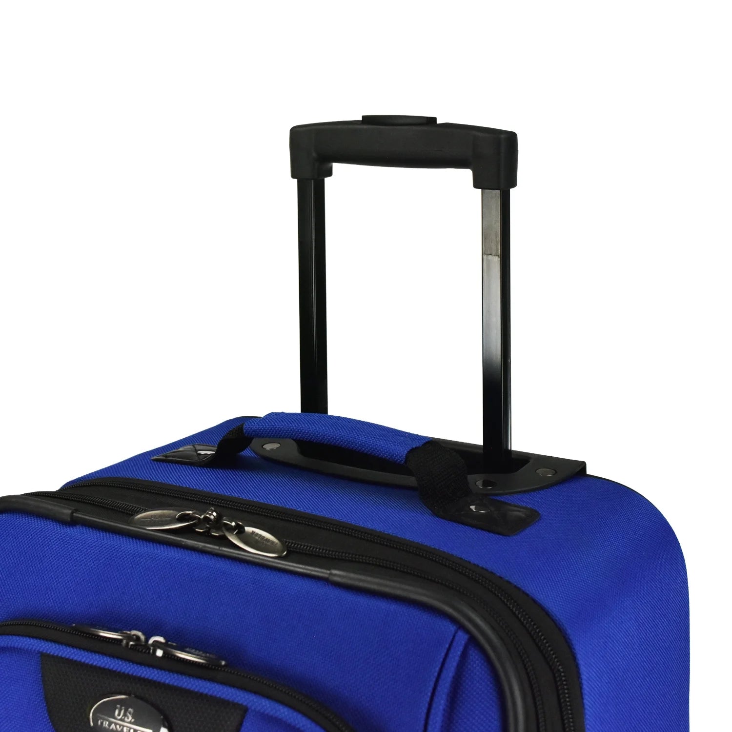 U.S. Traveler Charleville Fabric Expandable Spinner Luggage, Mazarine Blue, 29" Checked Large