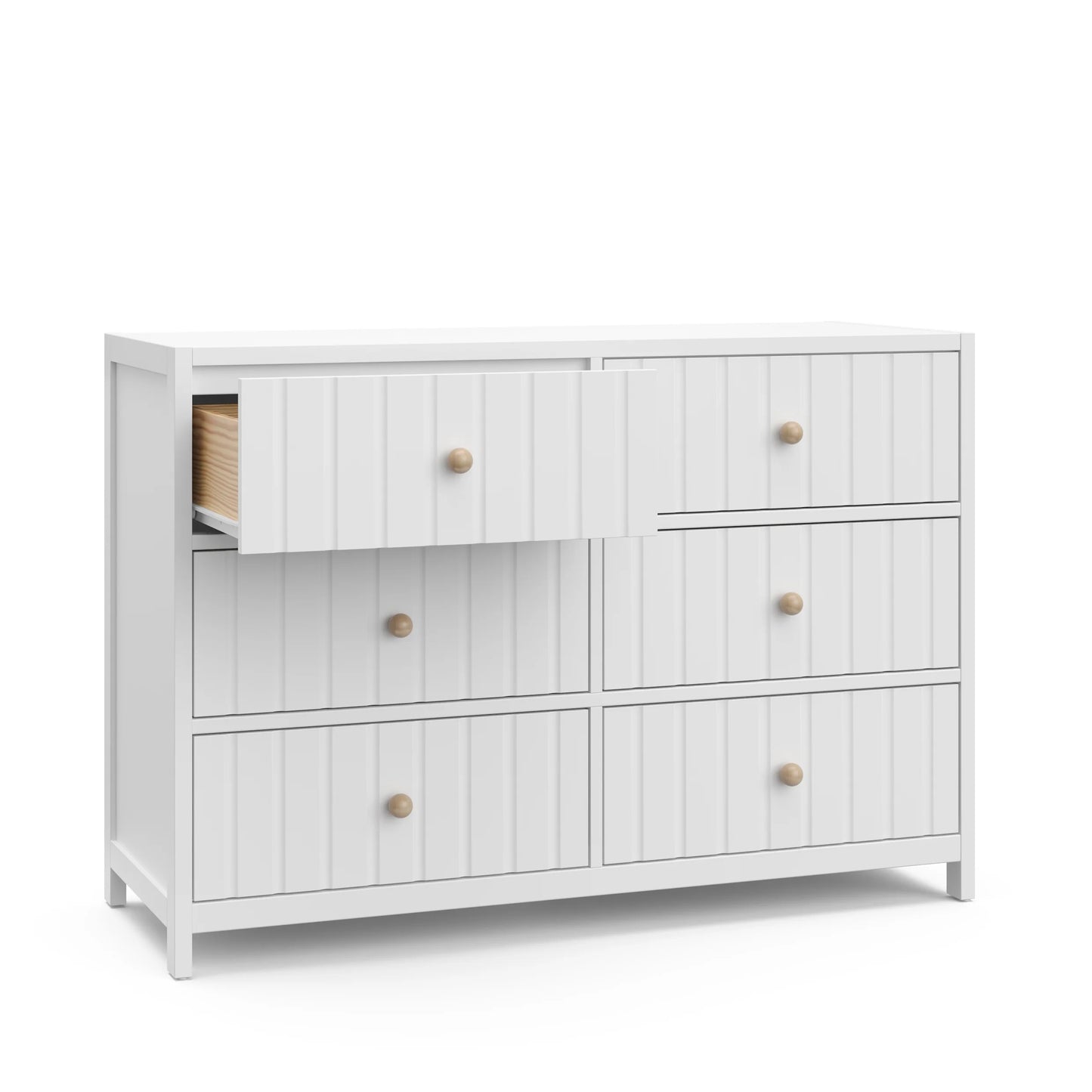 Graco Teddi 6 Drawer Nursery Double Dresser, White
