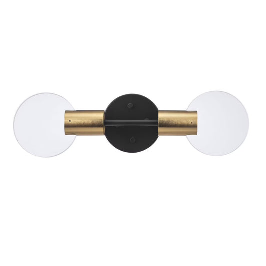 Globe Electric 91002730 Sommers 2 Light 18" Wide Led Vanity Light - Black