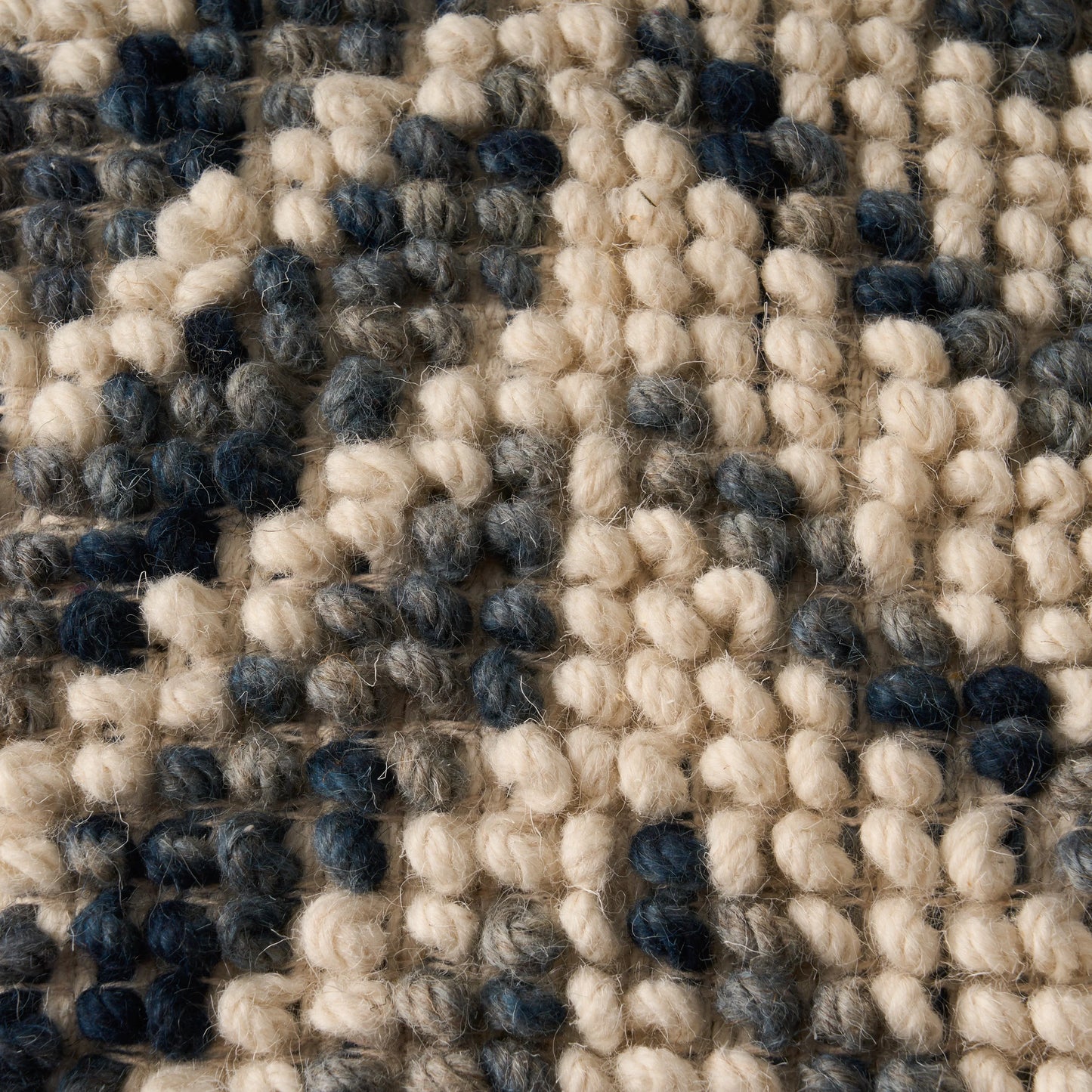 Noble House Cube Chevron Tufted Wool Pouf