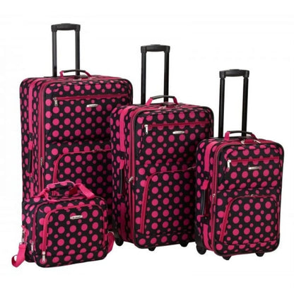 Rockland Luggage Fashion Collection 4 Piece Softside Expandable Luggage Set