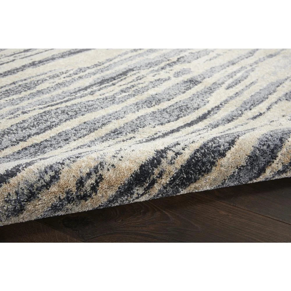 Nourison Moroccan Celebration Abstract Modern Area Rug 2'2" x 7'6" Runner Abstract 8' Runner Blue