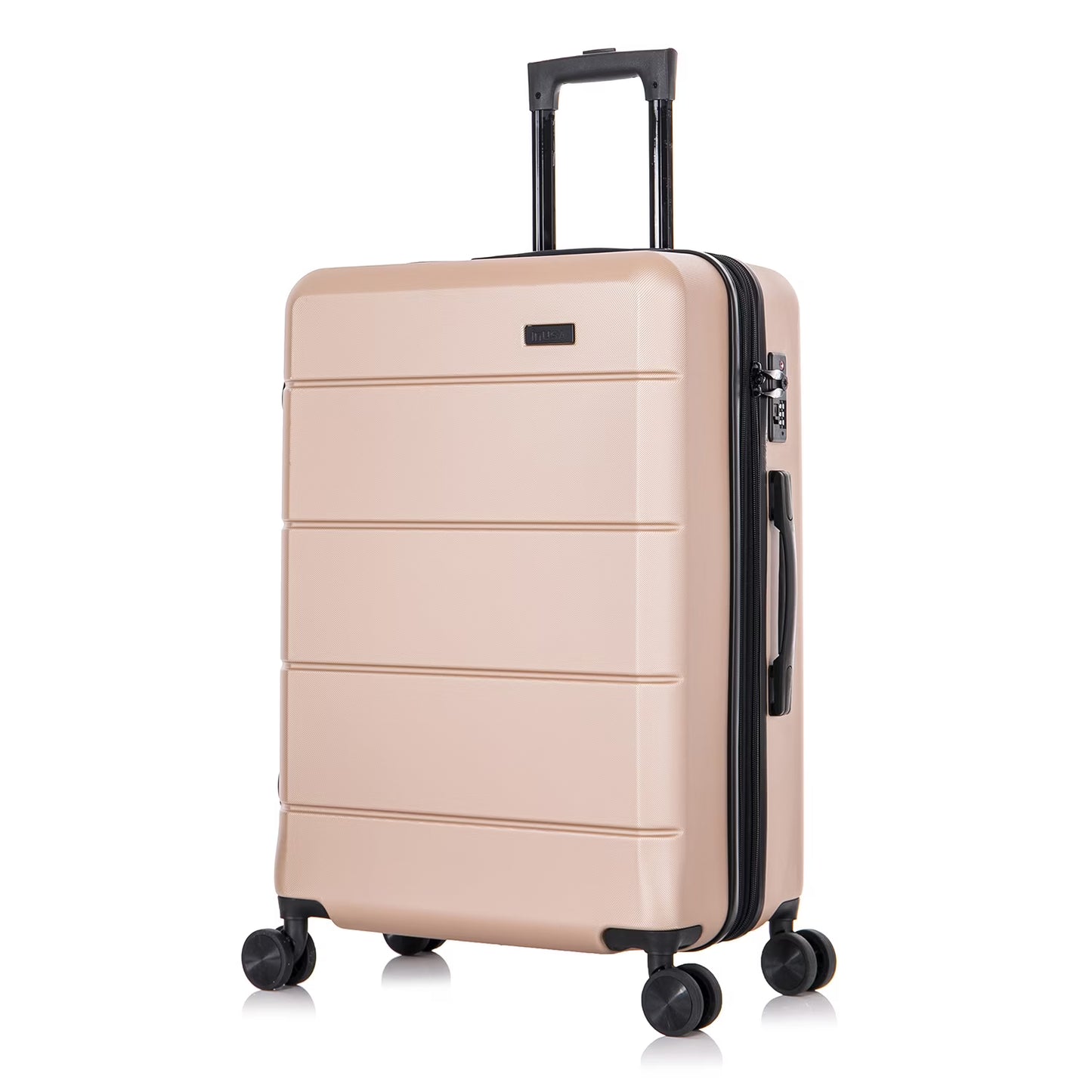 InUSA Elysian 24" Hardside Lightweight Luggage with Spinner Wheels, Handle, and Trolley, Wine