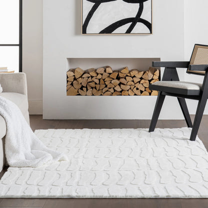 nuLOOM Tavina Solid Cloud Washable Area Rug, 5' x 8', Tavina Off-white