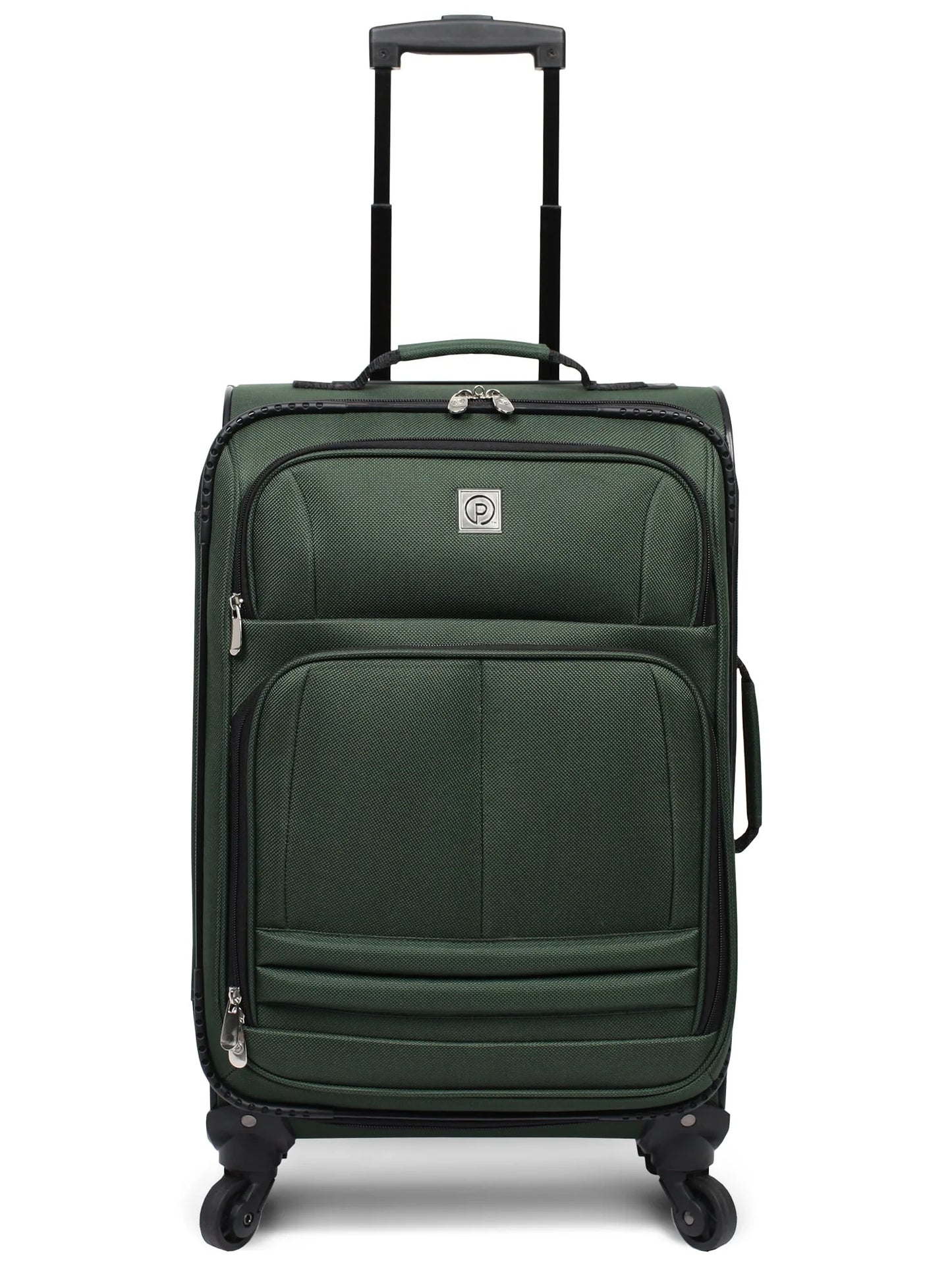 Protege 21" Carry-on Elliptic 4-Wheel Spinner Luggage, Green (Walmart Exclusive)