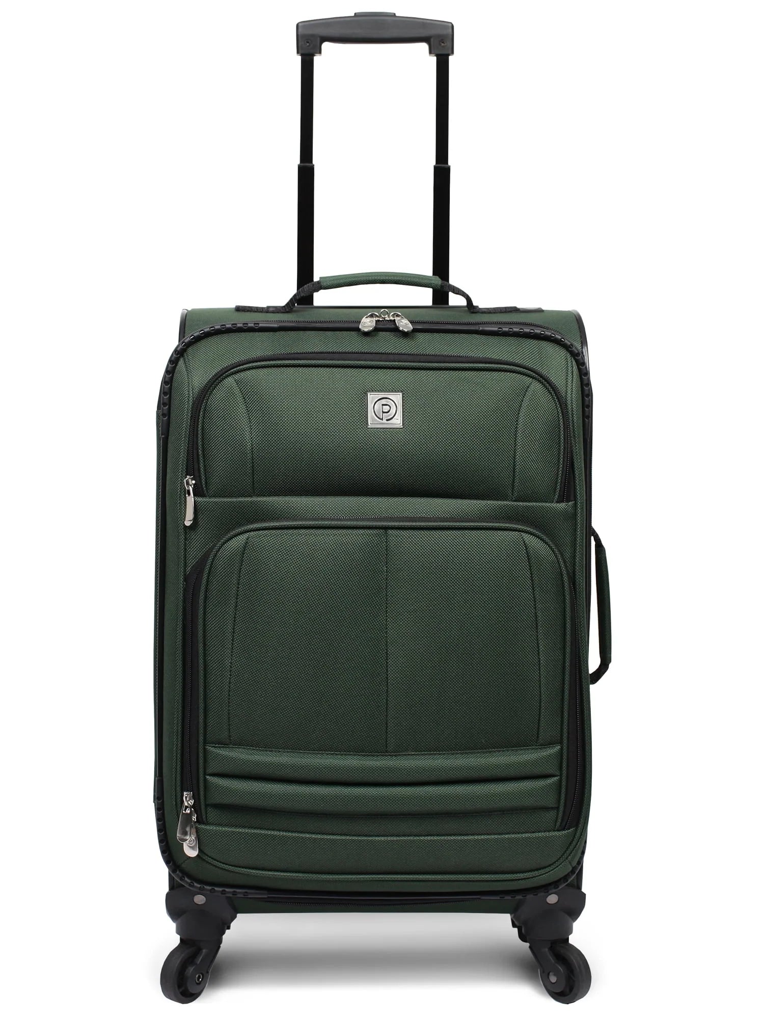 Protege 21" Carry-on Elliptic 4-Wheel Spinner Luggage, Green (Walmart Exclusive)