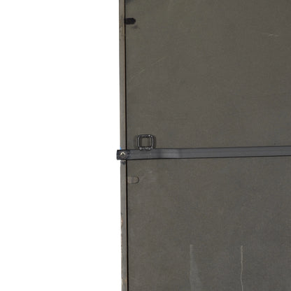 DecMode 39" x 71" Copper Window Pane Inspired Wall Mirror with Arched Top