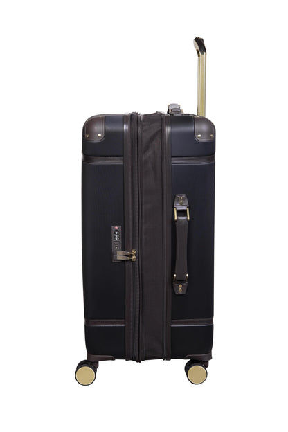 it luggage Superiority 28" Hardside Checked 8 Wheel Expandable Spinner, Black
