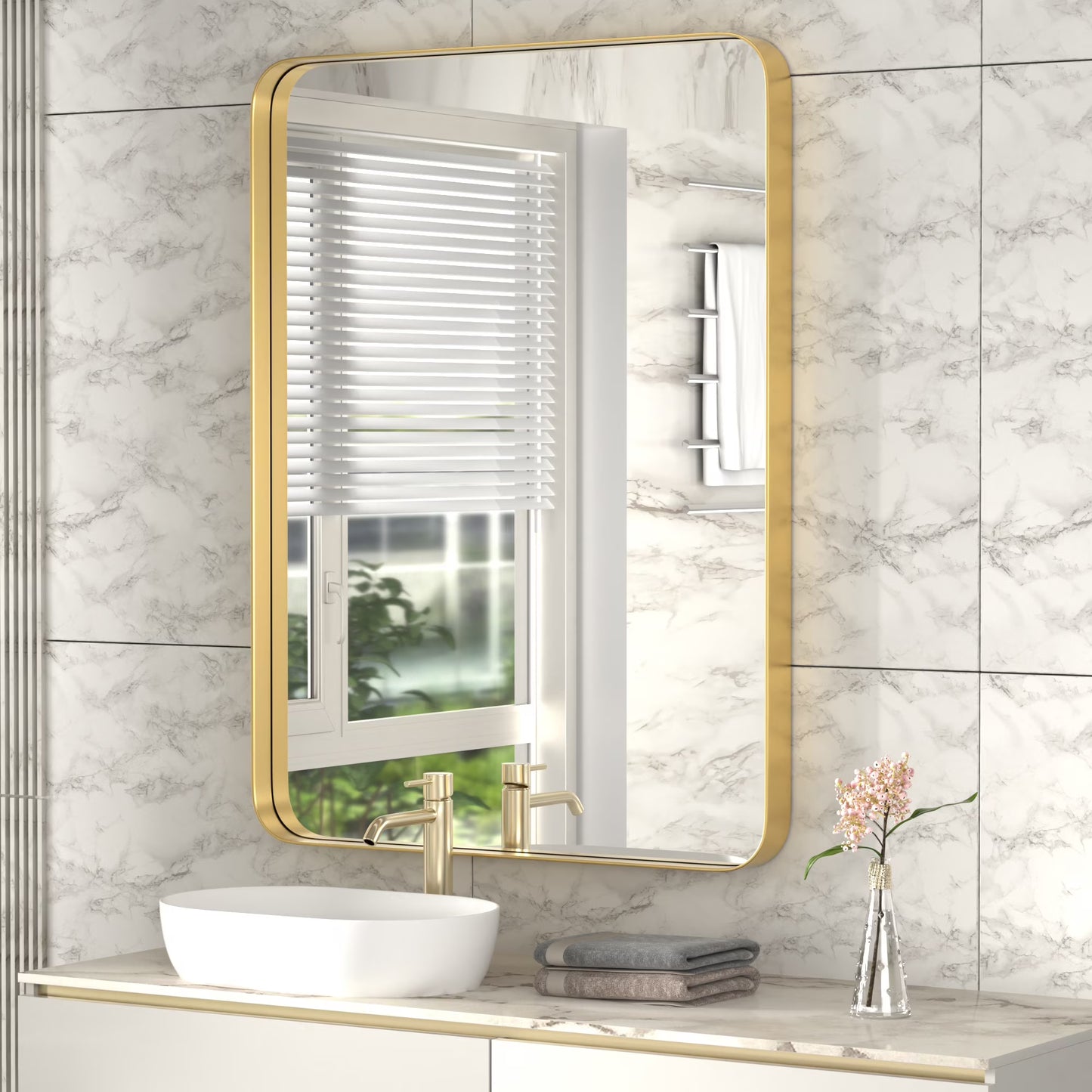 Rectangle Metal Wall Mirror